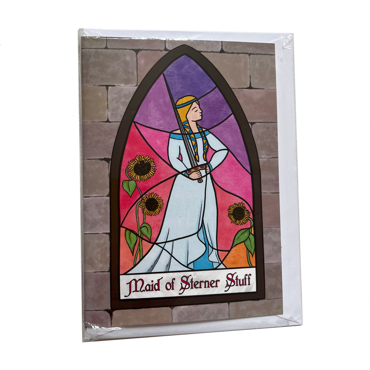 Maid of Sterner Stuff card – Clavis & Claustra