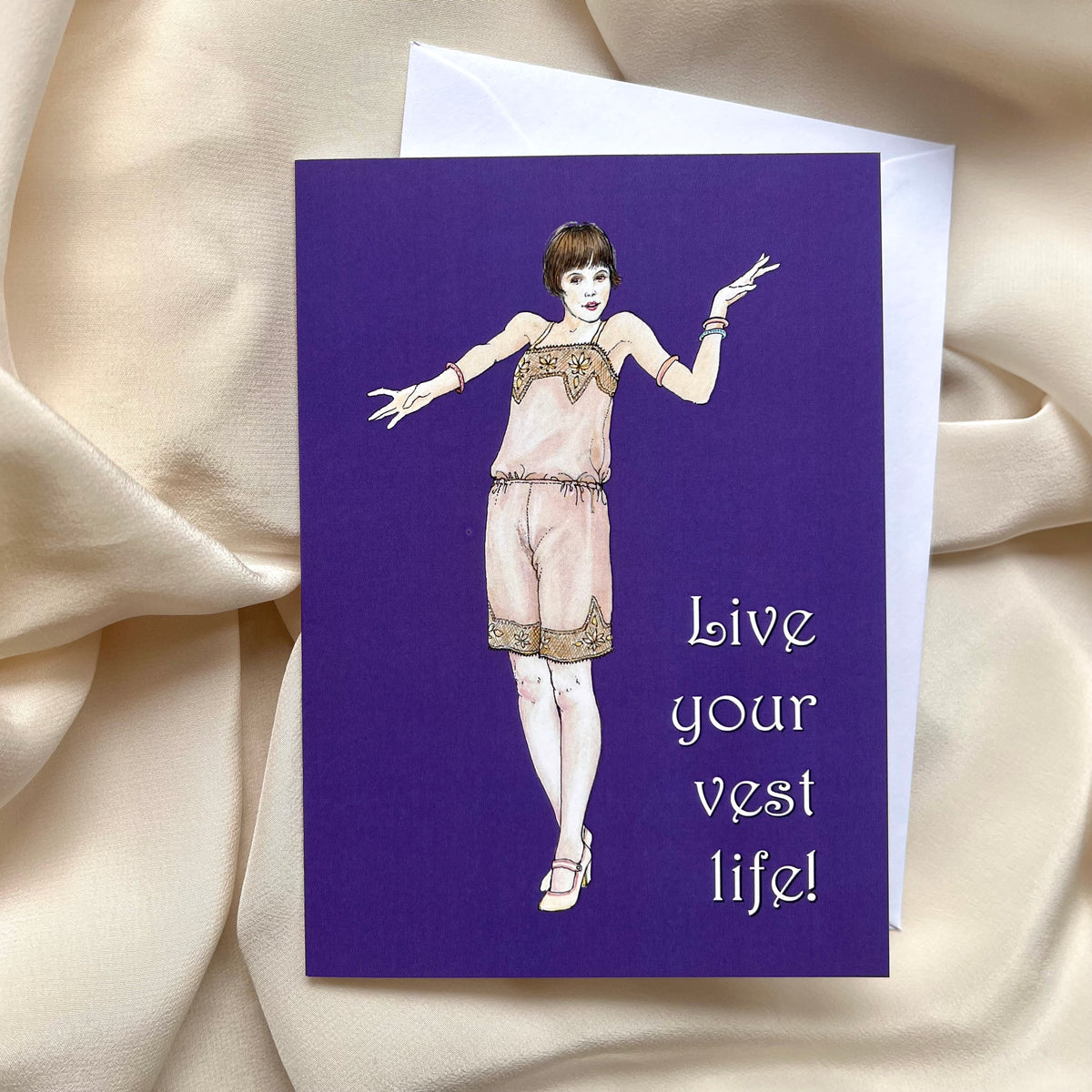 Live your vest life! card – Clavis & Claustra