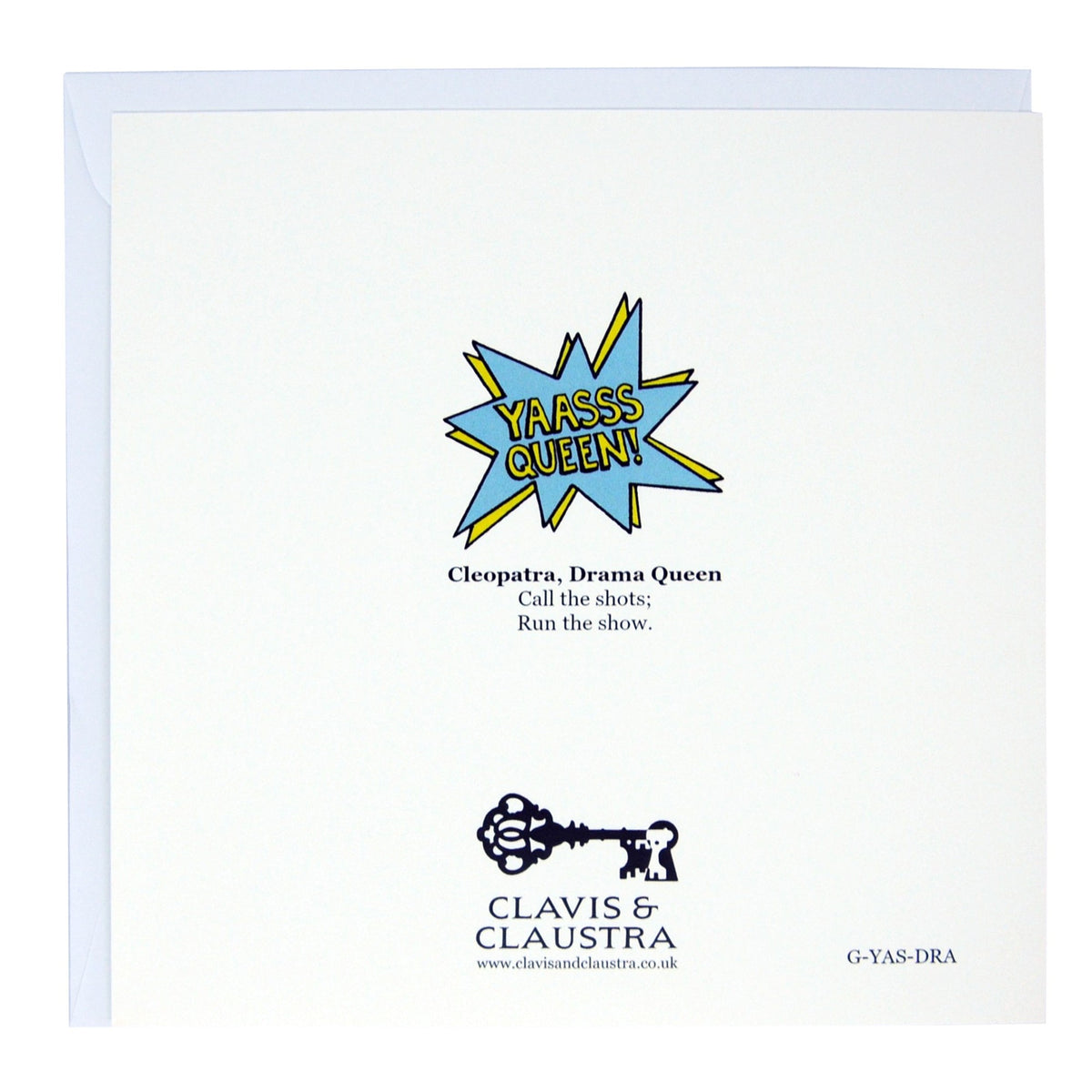 Drama Queen card – Clavis & Claustra