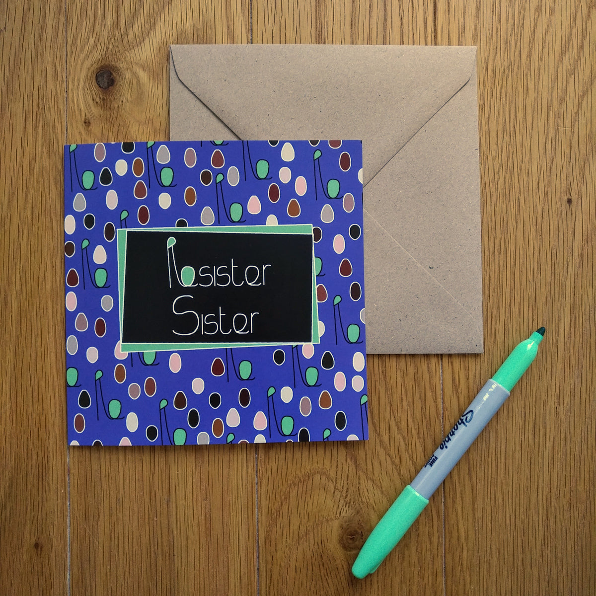 Resister Sister card – Clavis & Claustra