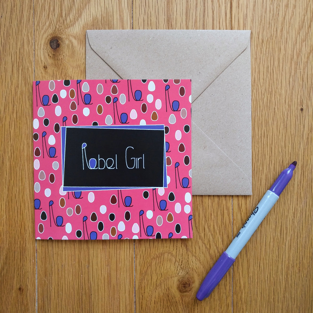 Rebel Girl card – Clavis & Claustra